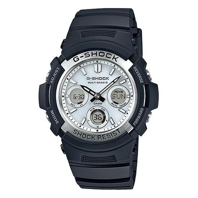 Мужские часы G-SHOCK AWG-M100S-7AJF [светозащитное рассеивание SOLAR] Круглые черные из нержавеющей стали