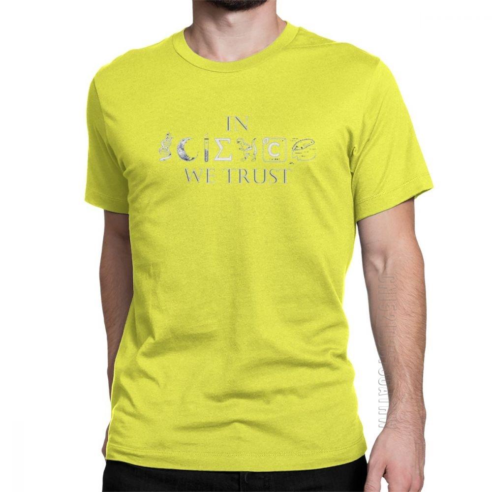Unisexs In Science We Trust T Shirts Science Math Physics Chemistry Funny T Shirt Crew Neck Short Sleeve Tops Pure Cotton Tees