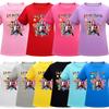 Kids Girls Anime Cartoon K-POP Printed Casual Short Sleeves T-Shirt Top