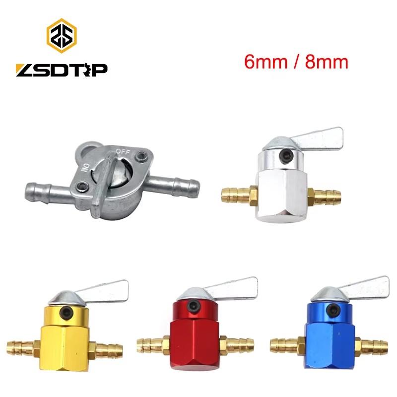 ZSDTRP 6mm 8mm Motorcycle Carburetor Fuel Petrol Tank Gasoline Switch Valve Tap Petcock On Off Switch Fuel Filters5