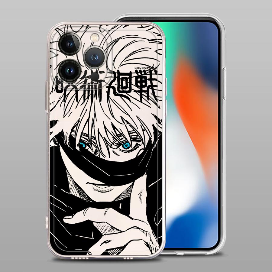 Чехол для iPhone 17 Pro Max 13 Pro 14 Plus 7 8 XR 11 15 12 Mini 16 XS Max Air Мягкая крышка для телефона Японское Крутое Аниме