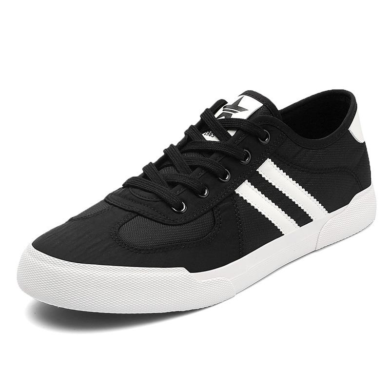 25129 Men'S Shoes Casual Fashion Men'S Canvas Shoes Flat Low-Top Lace-Up Board Shoes