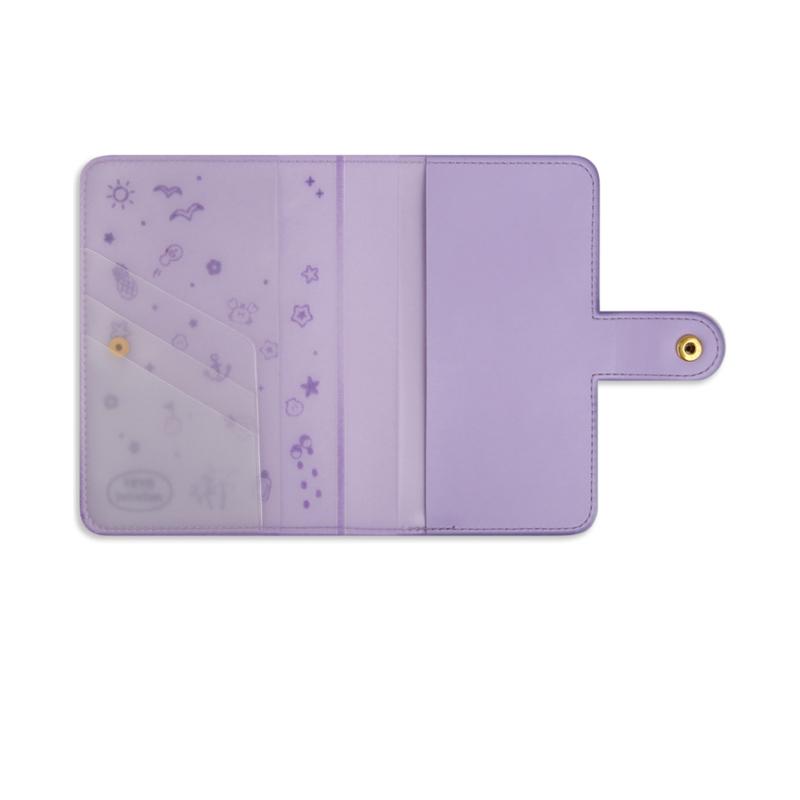 BT21 Официальная кожаная нашивка minini ОБЛОЖКА ДЛЯ ПАСПОРТА VACANCE