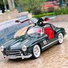 1:18 Mercedes-Benz 300SL Суперкар Литой Модель Автомобиля Звук и Свет Оттяжка Детская Игрушка Коллекционные Предметы Подарок на День Рождения