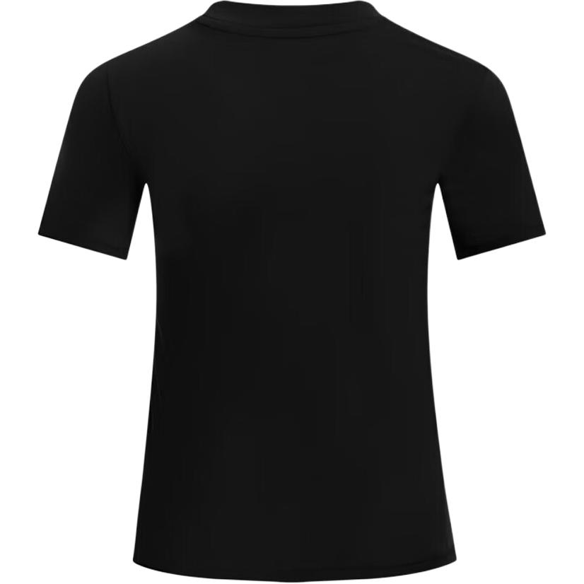 Under Armour Крутая сетчатая футболка с логотипом, однотонная, свободного кроя, дышащая, с круглым вырезом и короткими рукавами, обычная футболка для женщин, черная 6007555-001