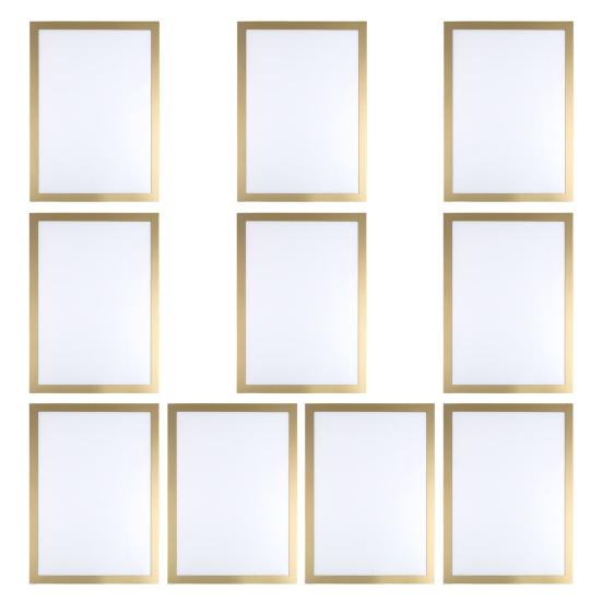 10 шт. A3/A4/A5/A6/8K магнитный держатель для знаков настенный самоклеящийся фоторамка для показа фотографий документ бумага постер произведение искусства картина держатель