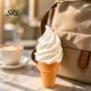 Adults Ice Cream Toy Retractable Longsword Toy, Twisting Slippery Cone Plastic Spiral Rotating Fidget for Kids Desk Gadgets