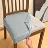 1PC Velvet Stretch Dining Chair Seat Covers Super Soft Seat Cushion Covers Protector Non-slip with Fixed Strap Slipcovers