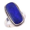 Natural Lapis Lazuli Gemstone Handmade 925 Solid Sterling Silver Ring S.8 E0y92