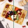 Разделочная доска с бамбуковыми канавками, дизайн доски для мясных закусок, доска для сыра, сервировочный поднос для дома
