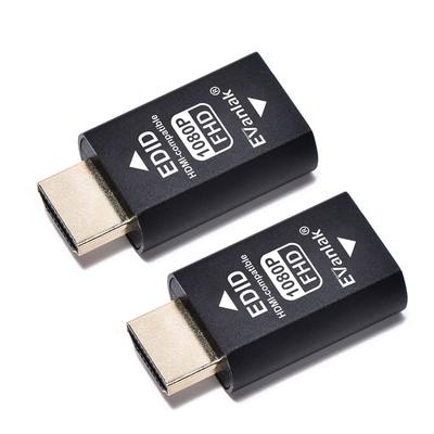 EVanlak Эмулятор EDID HDMI 3-го поколения Не требуется адаптер-эмулятор Поддержка Mac Thunderbolt к HDMI сплиттер 2 шт. Сквозной
