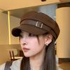 Korean Style Autumn & Winter Newsboy Cap for Women: Chic, Versatile Duckbill and Beret-Inspired, Face-Flattering Octagonal Hat.
