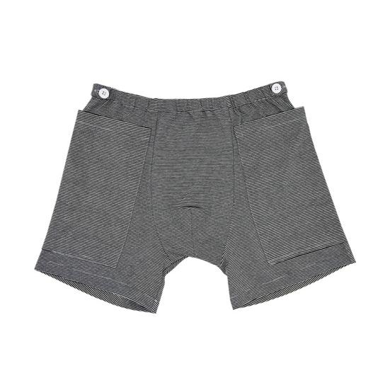 Health Care Shorts Striped Stretchy Men Women Pockets Underwear with Place of Urine