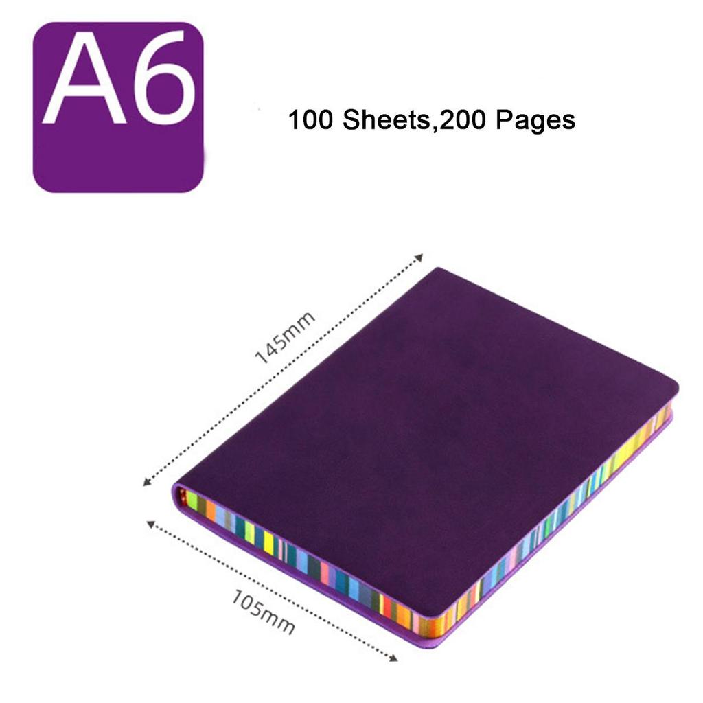 (Возможна гравировка логотипа) Цветной студенческий блокнот формата А6/А5/В5, кожаный деловой блокнот, журнал встреч, дневник, внутренняя страница с подкладкой, справочник