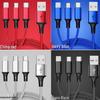 Metal Nylon Braided 3-in-1 USB Fast Charging Cable for Android & Type-C Devices