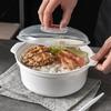 Microwave Oven Special Box Heated Soup Pot with Lid Dumpling Rice Lnstant Noodle Ramen Bowl Cooking Food Container Kitchen Tools