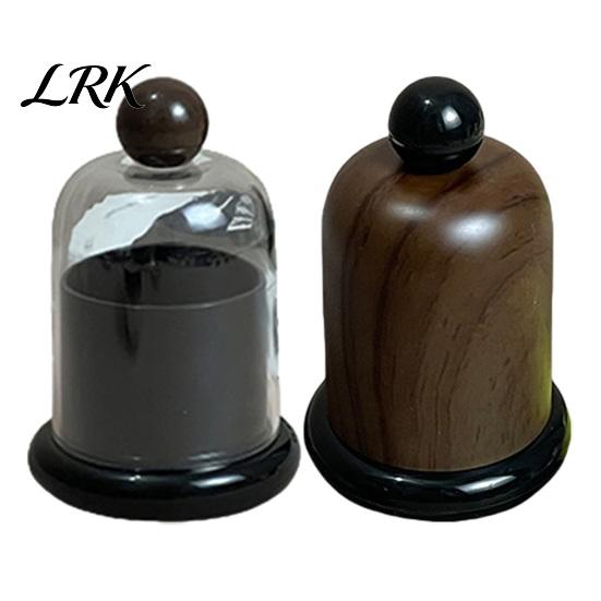 Прозрачный футляр-коробка для зубочисток с прозрачной крышкой/крышкой под дерево, Пылезащитный держатель-диспенсер, Контейнер для зубочисток/зубной нити для кухонной столешницы, дома