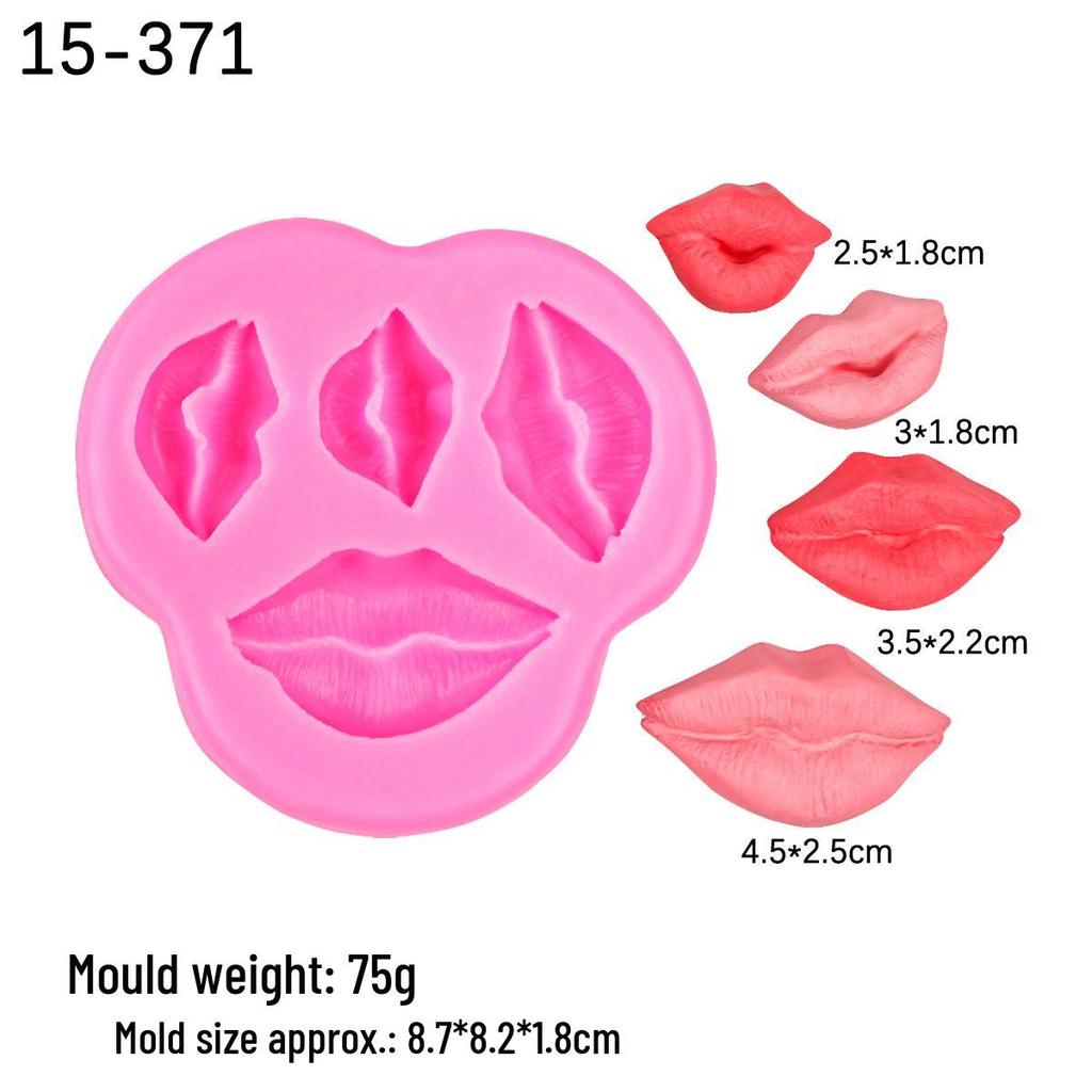 Силиконовая форма своими руками: 8-гнездовая форма Сердце и Губы для шоколада, мастики и эпоксидной смолы. Идеально для украшения торта на День святого Валентина.