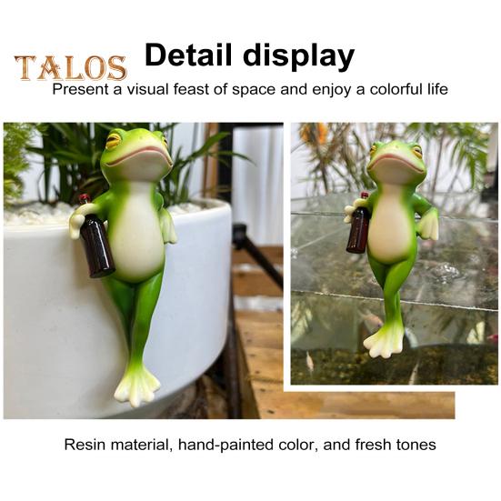 3 шт./компл. Мини-фигурка лягушки-питья, стоящая, сидящая, лежащая, мультяшная лягушка, скульптура из смолы, садовый цветочный горшок, украшение для обнимашек