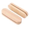 Solid Wood Pan Insulated Handle Heat Resistant 2Pcs Portable BBQ Plate Handle for Cookware Sauce Pan Sauteing Grilling Pan