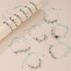Set of 12 Unique Handmade Bracelet Soft Bracelet Fashion Wristband Woven Bracelet Alloy Texture for Various Occasions