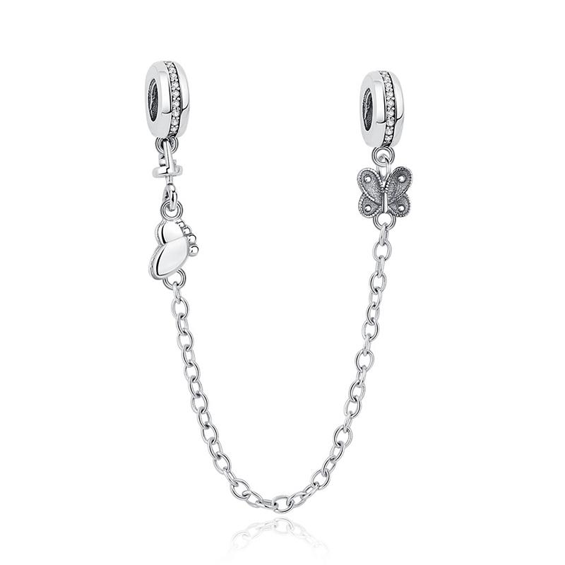 Original Charms Butterfly Firefly Lucky Clover Beads Fit Pan Brand Bracelets Necklaces Diy Jewelry for Women