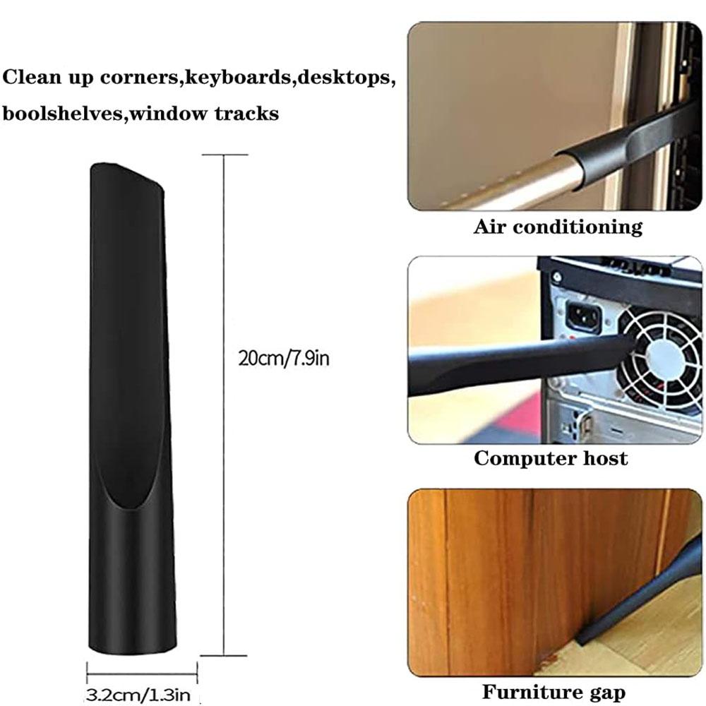 Vac Replacement 32mm Vacuum Attachments Dusty Brush & Crevice Kit Black