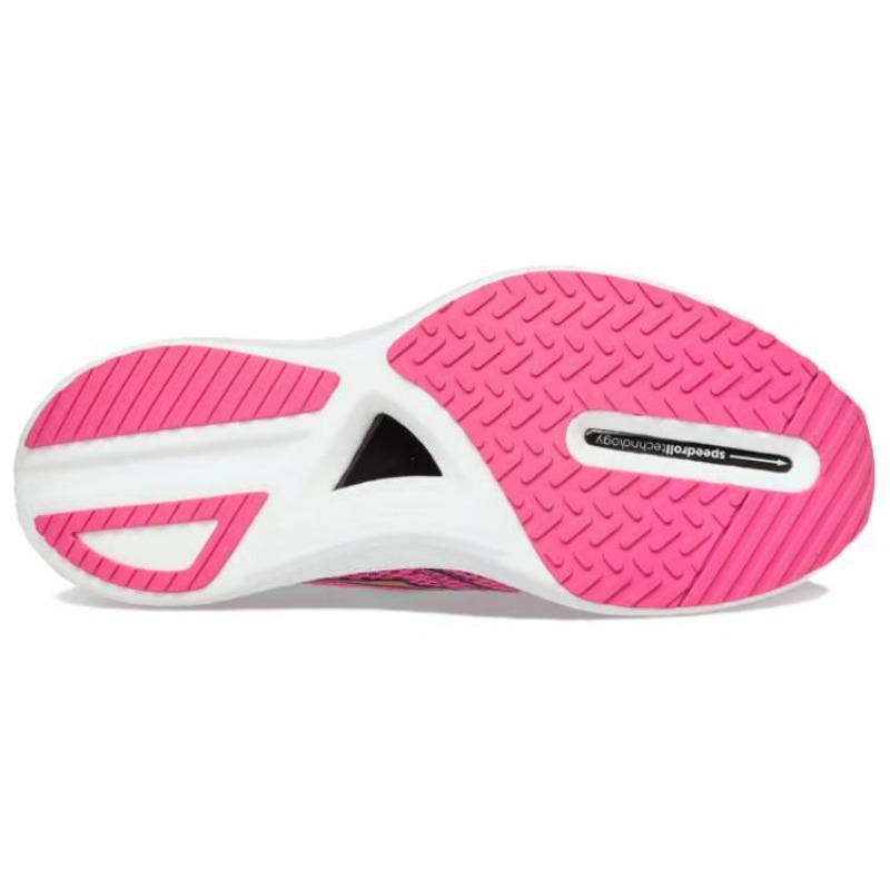 Saucony Endorphin Pro 3 women low-top carbon plate running shoes pink medium width cushioned non-slip durable S10755-40