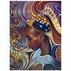 Full 5D Diy Diamond Painting African Woman Embroidery Cross Stitch Home Decor Handmade Gift