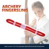 Adjustable Fingersling Archery Finger Sling for Recurve Bow Hunting Shooting Accessory Red M