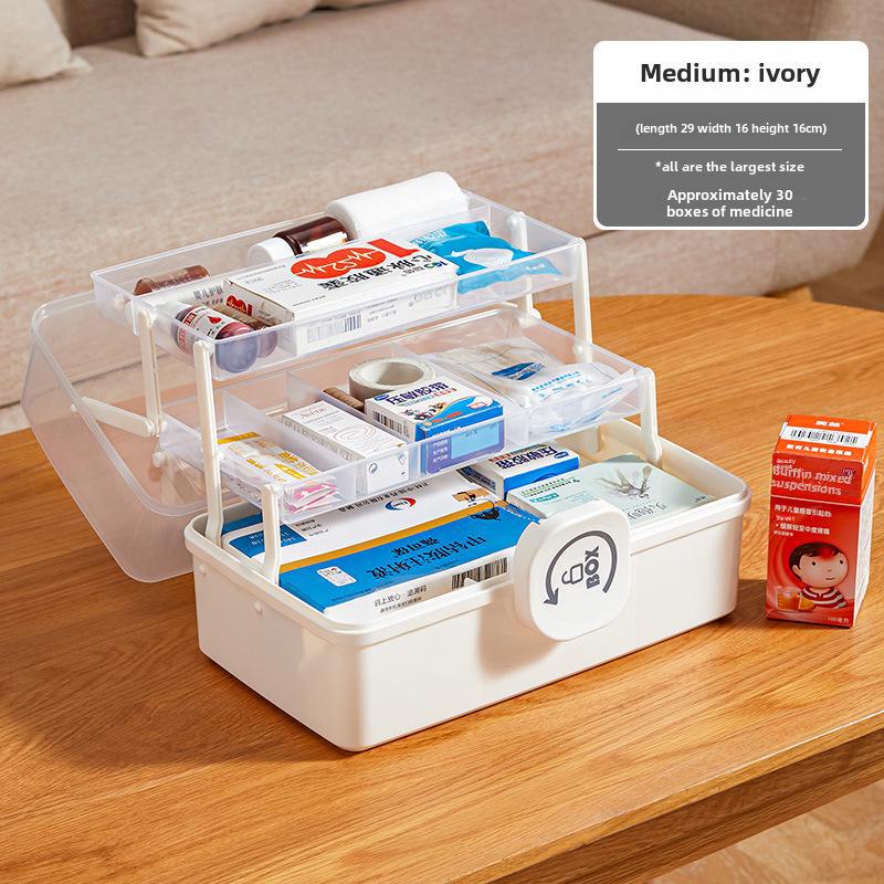 Набор многослойных коробок для хранения лекарств большой емкости