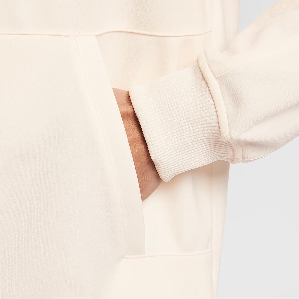 Nike Куртка на молнии из флиса Court Heritage со стойкой и длинными рукавами Мужские куртки Светло-слоновая кость Полуночно-синий Светло-темно-красный FZ6926-110