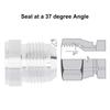 2pcs Aluminum Alloy 12AN Male Weld on Bung Fitting 12AN Male Flare Weldable Fuel Tank Fitting Adapter Connector