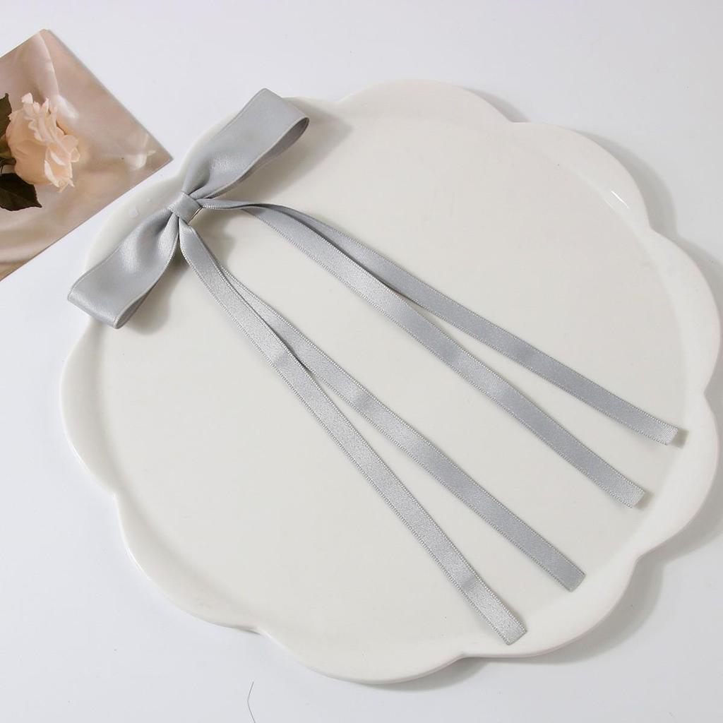 Заколка-уточка с бантом в балетном стиле 4 см: Дофаминовый Сладкий Плетеный Аксессуар для Волос