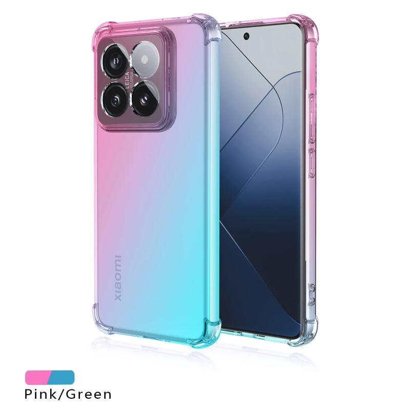 Градиентный чехол для телефона POCO X7 Pro X 7 X7Pro, противоударный силиконовый полупрозрачный мягкий защитный бампер с подушками безопасности для POCO M7pro M6 Pro 5G M5S