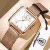 POEDAGAR Top Exquisite Ladies Clock Waterproof Stainless Steel Woman Wristwatch Square Quartz Elegant Women's Watches Reloj Gift