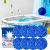 Toilet Bowl Cleaner Tablets Durable Blue Automatic Toilet Tank Cleaners Long Lasting Deodorizing for Home Bathroom Restroom