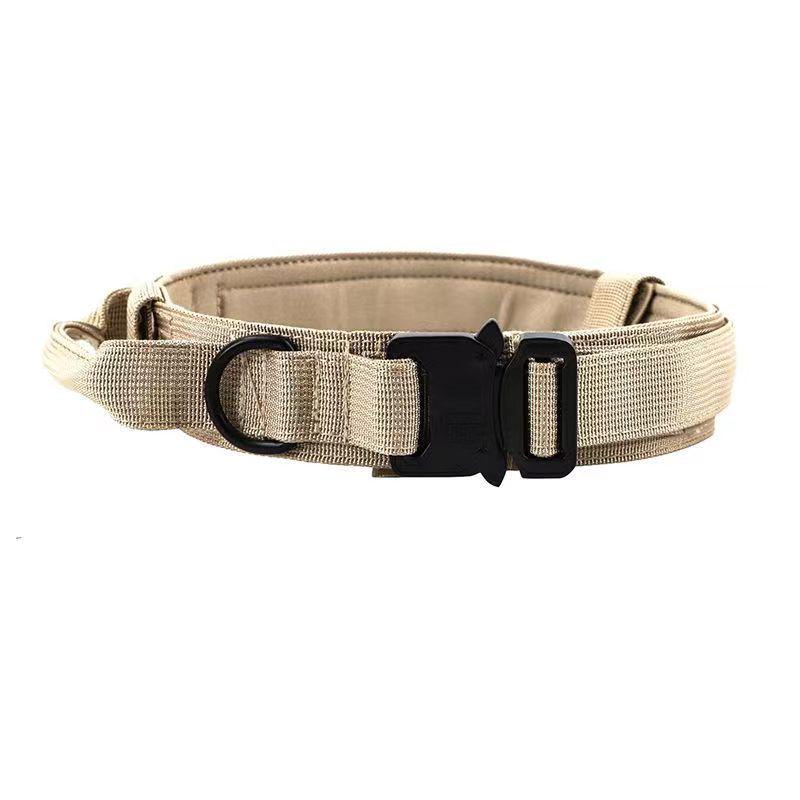 Sturdy Tactical Anti-Escape Dog Collar & Leash for Medium/Large Breeds - Malinois, Golden Retriever, German Shepherd, Hunting Dogs.