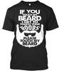 Стандартная футболка унисекс «Если ты коснешься моей бороды, своей груди»