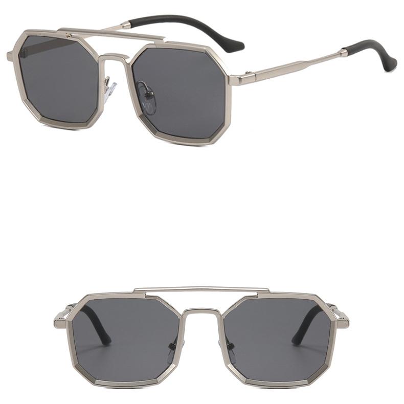 Мужские солнцезащитные очки, защита от солнца, защита от ультрафиолета, модные солнцезащитные очки в металлической упаковке в стиле панк-хип-хоп, женщины за рулем, путешествия, очки для поездок на работу