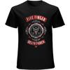 Xhaxhi Мужская футболка Five Finger Death Punch, 5FDP Мужская футболка с коротким рукавом, Круглый вырез, Хлопок, Легкая, Свободный крой(4)