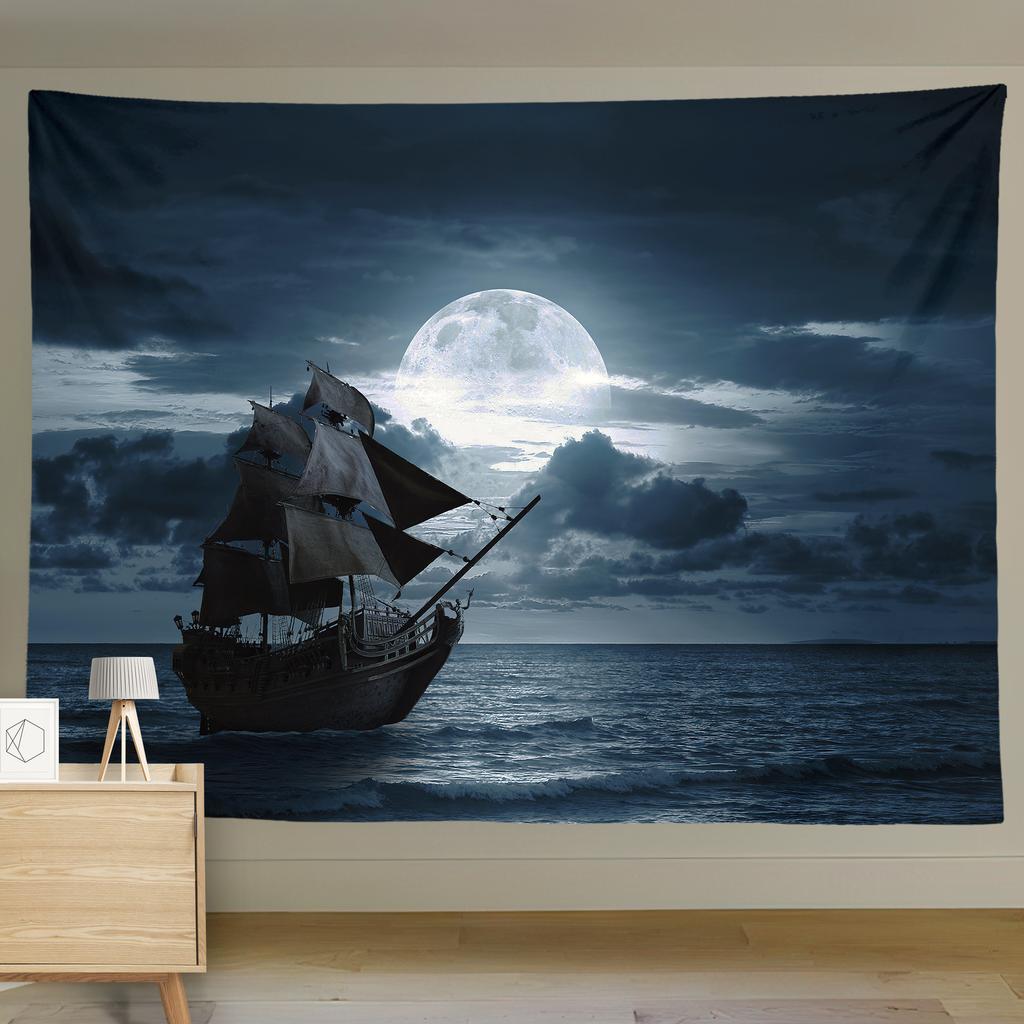 Bedroom Background Cloth Digital Printing Hanging Blanket Dormitory Bed Head Decoration Cloth Living Room Wall Cloth