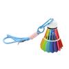 3D Printed Rainbow Badminton Ornament Hand-Assembled Badminton Keychain Backpack Hanging Decoration Bag Purse Charm Badminton Enthusiasts Gift