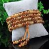 108 шт. Многослойные браслеты из натуральных бусин, буддийские молитвенные четки, для мужчин и женщин, винтажный обертывающий браслет, ювелирное украшение, подарок