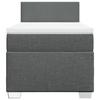 Maison Exclusive - Sommier à lattes de lit avec matelas Gris foncé 100x200cm Tissu