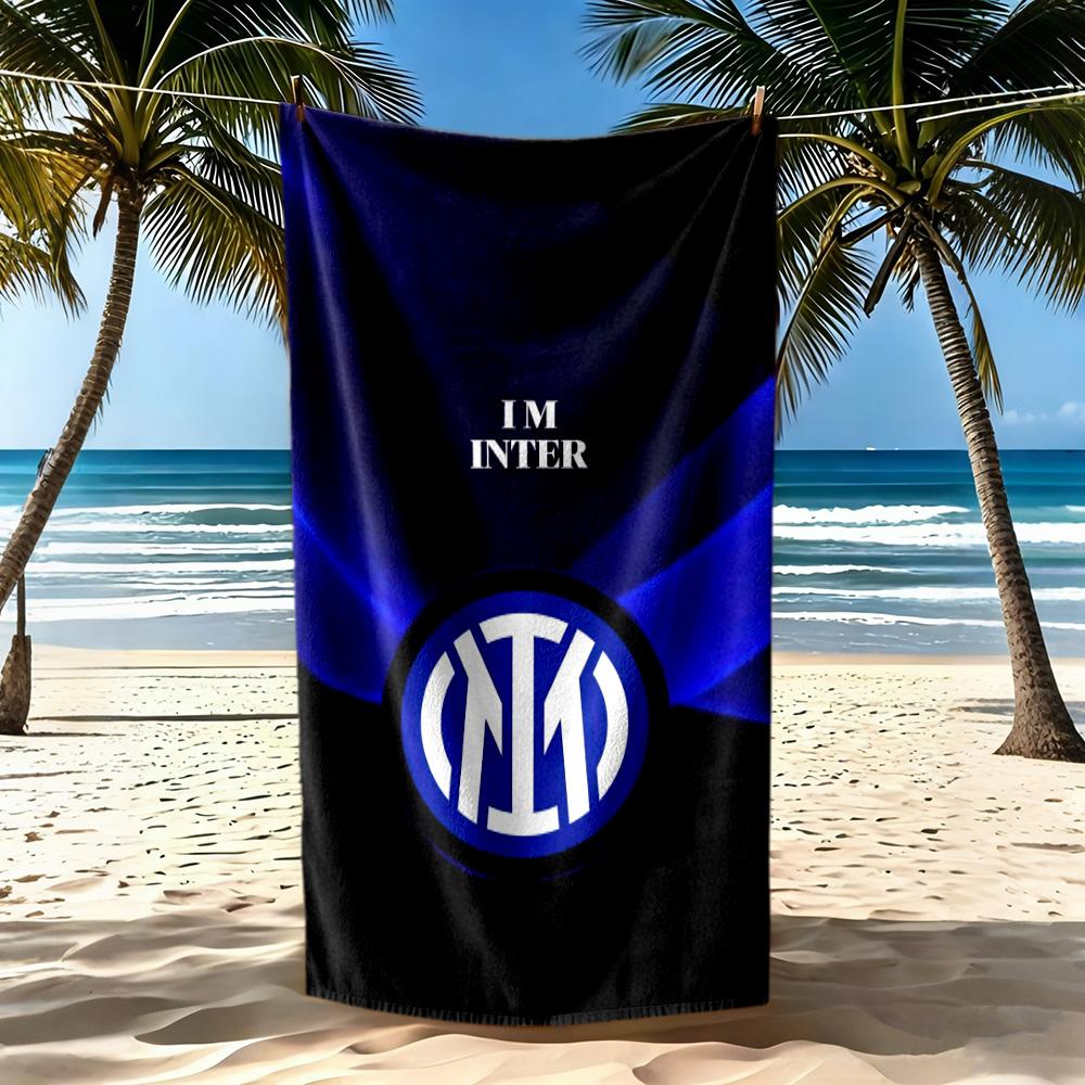 Inter Milan Beach Towel Quickdry Soft Microfiber Comfortable Lightweight Portable For Swimmingbeachcamping Travel Beach Accessoriesgym