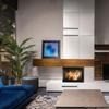Smart steel fireplace KRATKI MBN left 8 kW Ø 200 MSK GLASS