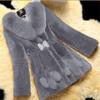 Large Size Fur Autumn and Winter Warm Mink Coat Mother Outfit Medium and Long Thickened