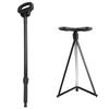 LOCYOP Cane Cane Folding Cane That Converts Into a Single Monopod Cane Gift for Suitable for the Walking Aid Cane Tripod Compact Chair for Sports Golf