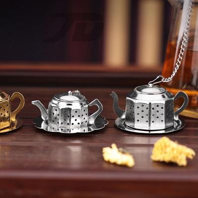 Stainless Steel Tea Infuser Long Chain Hook Spice Infuser Tea Leaf Filter Diffuser Flower Tea